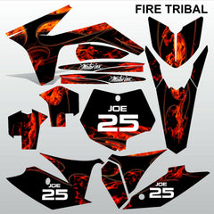 KTM SXF 2011 2012 FIRE TRIBAL motocross racing decals stripes set MX graphics