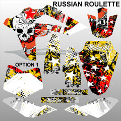 HUSQVARNA 250 450 510 2008-2010 RUSSIAN ROULETTE motocross decals MX graphics