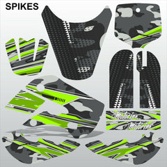 Kawasaki KLX 110 2000-2009 SPIKES motocross racing decals set MX graphics kit