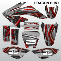 Honda CRF 70-80-100 2002-2012 DRAGON HUNT motocross decals MX graphics kit