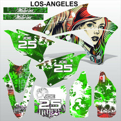 Kawasaki KX 85-100 2014-2020 LOS-ANGELES motocross racing decals MX graphics kit