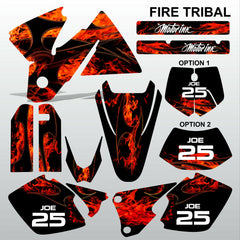 KTM EXC 1998-2000 FIRE TRIBAL race motocross decals set MX graphics stripe kit