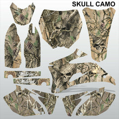 Yamaha YZF 250 450 2008 SKULL CAMO motocross racing decals set MX graphics kit