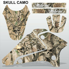 SUZUKI DRZ 125 2001-2007 SKULL CAMO motocross racing decals set MX graphics kit