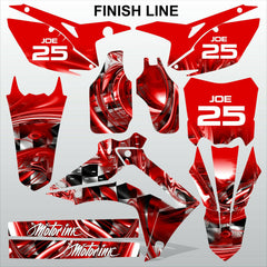 Honda CRF450 2013-2014 CRF250 2014 FINISH LINE motocross decals MX graphics