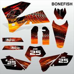 KTM EXC 2005-2007 BONEFISH motocross decals racing stripes set MX graphics kit