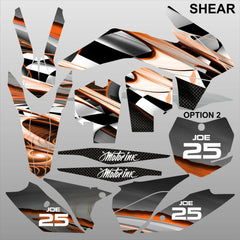 KTM EXC 2014 SHEAR motocross racing decals set MX graphics stripe kit