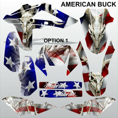 HUSQVARNA CR WR 125 2009-2013 AMERICAN BUCK motocross decals set MX graphics kit