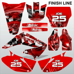 Honda CR125 CR250 2008-2012 FINISH LINE motocross decals set MX graphics kit