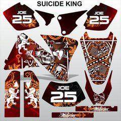 KTM EXC 2001-2002 SUICIDE KING motocross racing decals set MX graphics kit