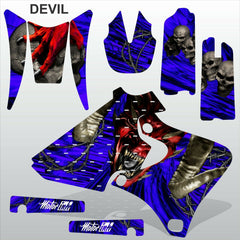 Yamaha YZF 250 400 426 1998-2002 DEVIL motocross decals set MX graphics kit