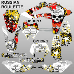 HUSQVARNA CR WR 125 2009-2013 RUSSIAN ROULETTE motocross decals set MX graphics