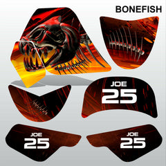 Yamaha PW 50 1992-2019 BONEFISH motocross decals set MX graphics kit