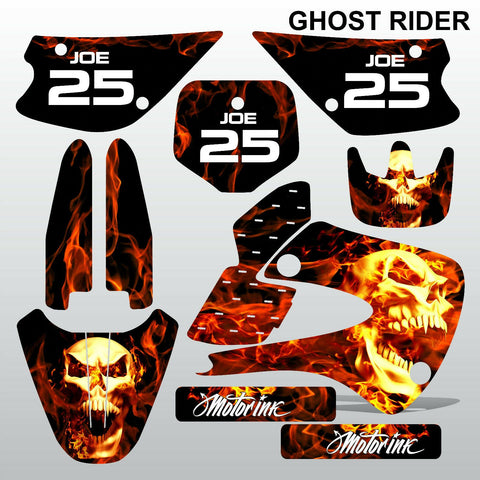 Kawasaki KX 85-100 2001-2012 GHOST RIDER motocross decals set MX graphics kit