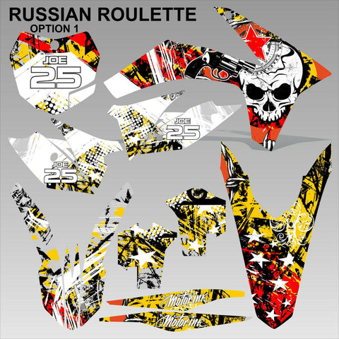 KTM EXC 2012-2013 XC 2011 RUSSIAN ROULETTE motocross decals set MX graphics kit