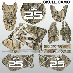 SUZUKI RM 125-250 2001-2009 SKULL CAMO motocross racing decals set MX graphics