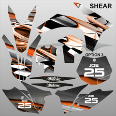 KTM EXC 2012-2013 XC 2011 SHEAR motocross decals racing set MX graphics kit