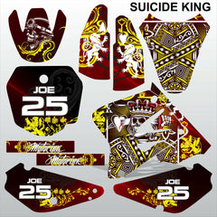 SUZUKI RM 85 2001-2012 SUICIDE KING motocross racing decals set MX graphics kit