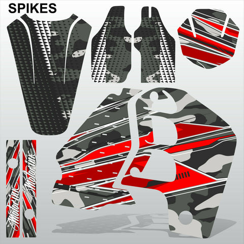 Honda CR500 1989-2001 SPIKES motocross racing decals set MX graphics kit