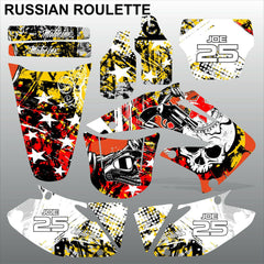 Honda CRF 450 2002-2004 RUSSIAN ROULETTE race motocross decals set MX graphics