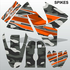 KTM SX 1998-2000 SPIKES motocross racing decals set MX graphics stripes kit