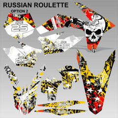 KTM EXC 2012-2013 XC 2011 RUSSIAN ROULETTE motocross decals set MX graphics kit