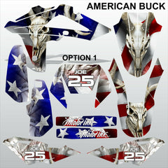 HUSQVARNA CR WR 125 2009-2013 AMERICAN BUCK motocross decals set MX graphics kit