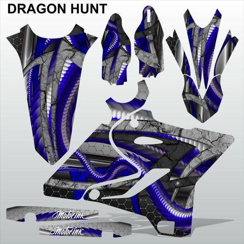 Yamaha YZ 125 250 2015-2017 DRAGON HUNT motocross racing decals MX graphics kit