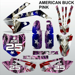 ТМ RACING 85 2013-2021 AMERICAN BUCK PINK motocross racing decals MX graphics