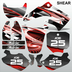 Honda CR85 2003-2012 SHEAR motocross racing decals set MX graphics stripe kit
