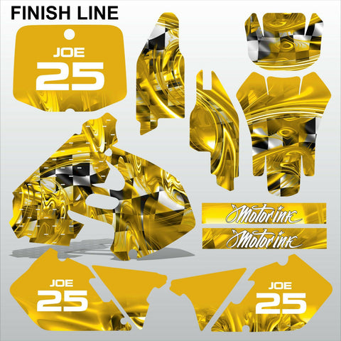 Suzuki RM 125-250 1999 2000 FINISH LINE motocross decals set MX graphics kit