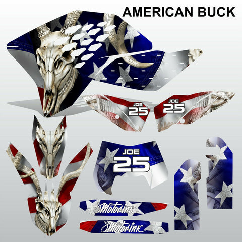 KTM EXC 2008-2011 AMERICAN BUCK motocross decals racing stripes set MX graphics