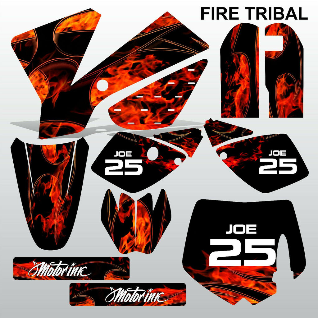 KTM SX 65 2002-2008 FIRE TRIBAL motocross racing decals stripe set MX graphics