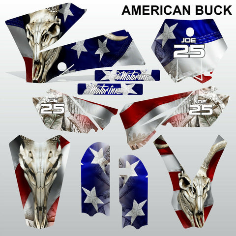 KTM SX 85-105 2006-2012 AMERICAN BUCK motocross racing  decals set MX graphics