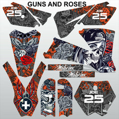 KTM SX 85-105 2003-2005 GUNS AND ROSES motocross racing decals set MX graphics