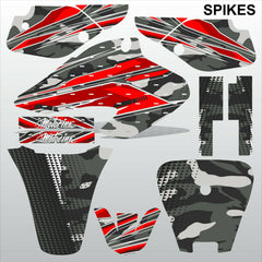Honda XR 70 2001-2003 SPIKES motocross racing decals set MX graphics stripes