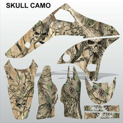 Kawasaki KXF 250 2006-2008 SKULL CAMO motocross racing decals set MX graphics