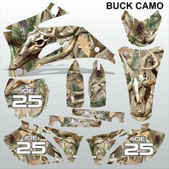 Yamaha YZF 250 450 2008 BUCK CAMO motocross racing decals set MX graphics kit