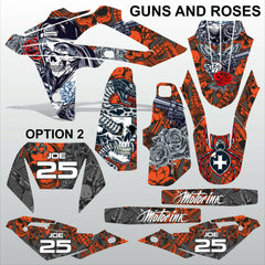 HUSQVARNA CR WR 125 2009-2013 GUNS AND ROSES motocross decals set MX graphics