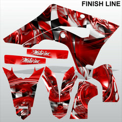 Honda CRF 450X 2018-2021 FINISH LINE motocross racing decals set MX graphics kit