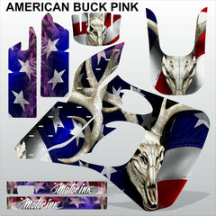 Kawasaki KDX 250 1991-1994 AMERICAN BUCK PINK motocross racing decals set MX kit