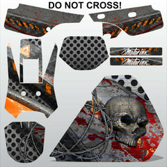 Honda XR 250 1986-1995 DO NOT CROSS motocross racing decals set MX graphics kit