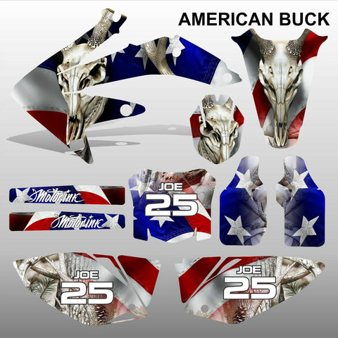 Honda CRF 450 2008 AMERICAN BUCK motocross decals set MX graphics kit