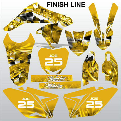 Suzuki RMZ 250 2010-2018 FINISH LINE motocross racing decals set MX graphics kit