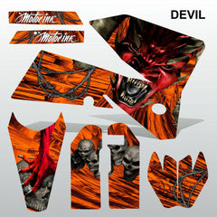 KTM EXC 2005-2007 DEVIL PUNISHER motocross decals stripes set MX graphics kit