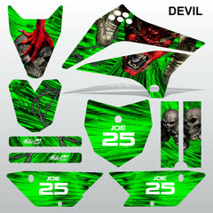 Kawasaki KLX 110 2010-2017 DEVIL PUNISHER motocross decals stripe MX graphics