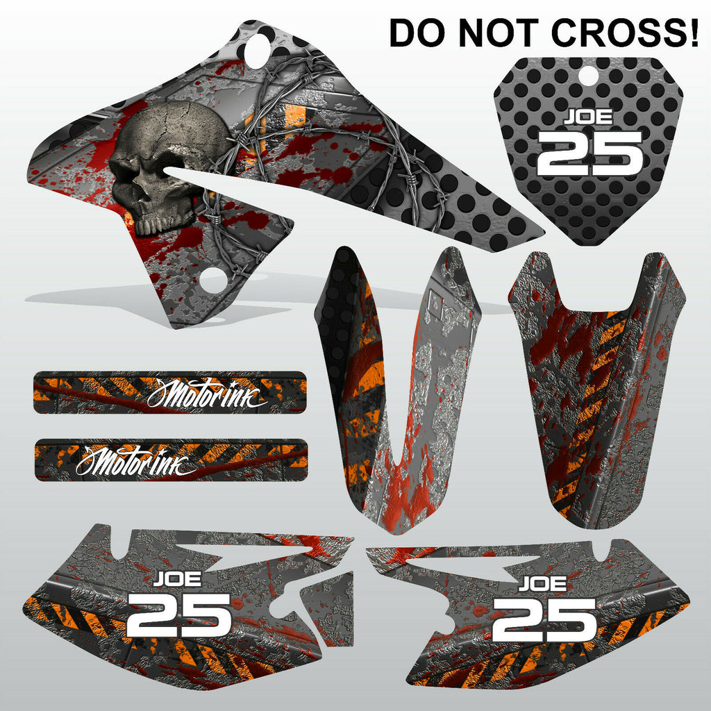 SUZUKI DRZ 125 2008-2019 DO NOT CROSS motocross racing decals set MX graphics