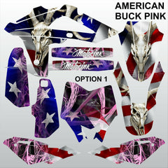 HUSQVARNA CR WR 125 2009-2013 AMERICAN BUCK PINK motocross decals MX graphics