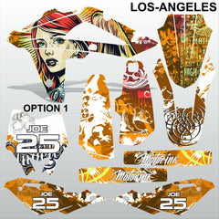 HUSQVARNA CR WR 125 2009-2013 LOS-ANGELES motocross decals set MX graphics kit