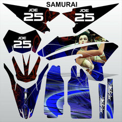 Yamaha WR 250X 250R 2008-2015 SAMURAI motocross race decals set MX graphics kit